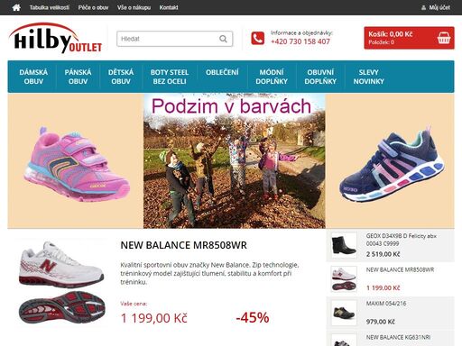 hilby-outlet.cz - akce, výprodej boty a oblečení