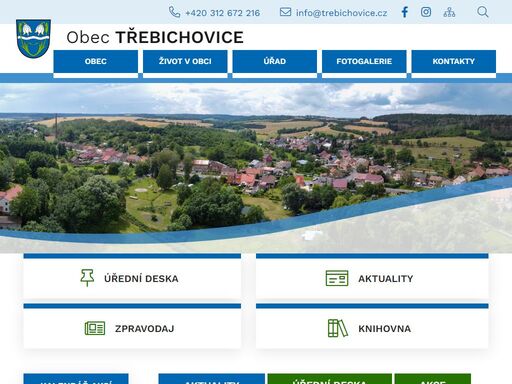 oficiální stránky obce třebichovice