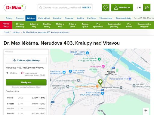 dr. max lékárna, nerudova 403, kralupy nad vltavou | dr. max lékárna