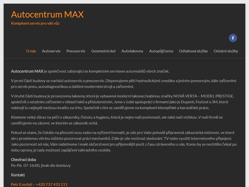 autocentrum max je společnost, která se zabývá kompletním servisem automobilů všech značek.