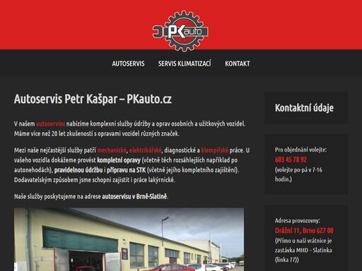 autoservis pkauto.cz ?? komplexní služby údržby a oprav osobních a užitkových vozidel ?? více než 20 let zkušeností s opravami vozidel různých značek.