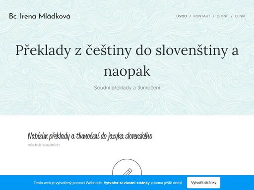nabízím překlady a tlumočení do jazyka slovenského
