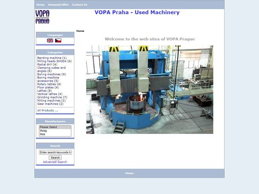 vopa :  - milling machines grinding machine vertical lathes lathes gear machines radial drill boring machines bending machine floor plates rotary tables boring machine accessories clamping cubes and angles milling heads skoda ecommerce, open source, shop, online shopping