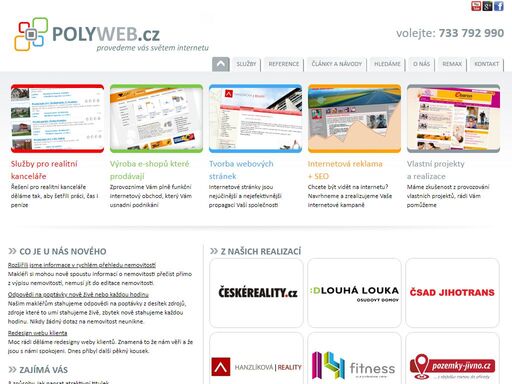 polyweb.cz - internetové obchody, výroba internetových stránek