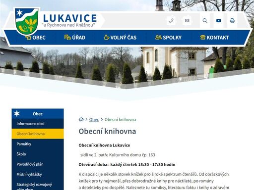 oficiální stránky obce lukavice