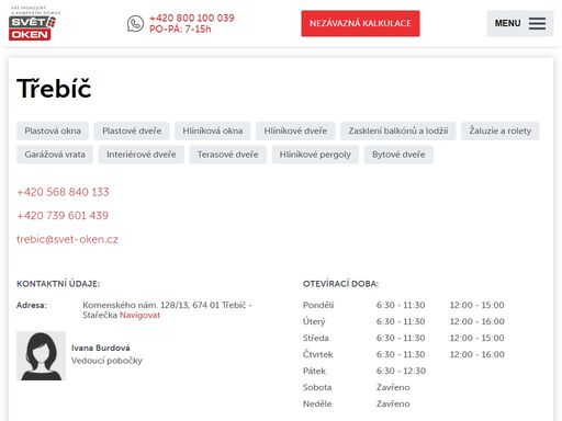 svet-oken.cz/cz/pobocky/trebic.html