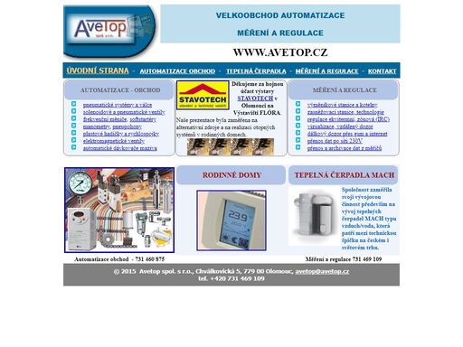 avetop spol. s r.o. - automatizační, měřící a regulační technika, tepelná technika, tepelná čerpadla, tepelné čerpadlo