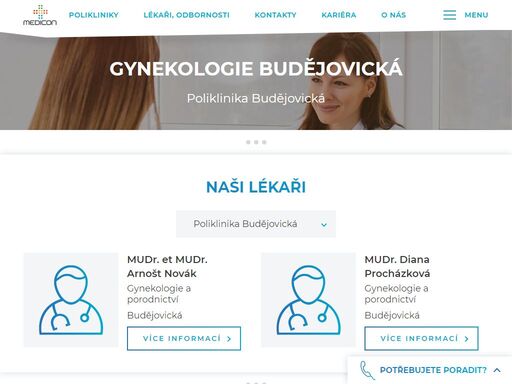 na pracovišti gynekologie se věnujeme prevenci, diagnostice a léčbě nemocí ženských pohlavních orgánů a péči o těhotné. 