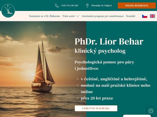 phdr. lior behar - klinický psycholog. psychologická pomoc pro páry i jednotlivce