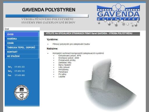 výroba pěnového polystyrenu. systémy pro zateplení budov