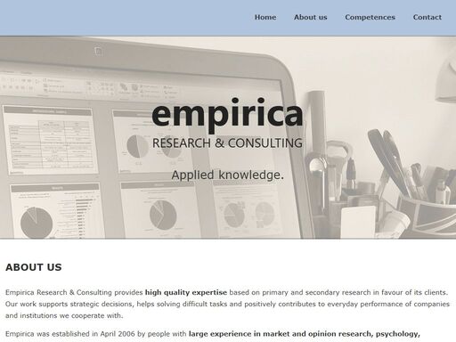 website of empirica s.r.o.
