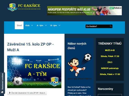 oficiální stránky fotbalového klubu fc rakšice. 
