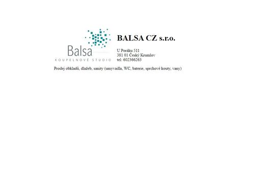 www.balsa.cz