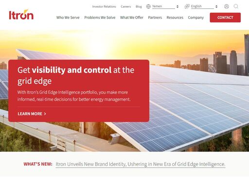 itron enables utilities and cities to better manage energy and water.