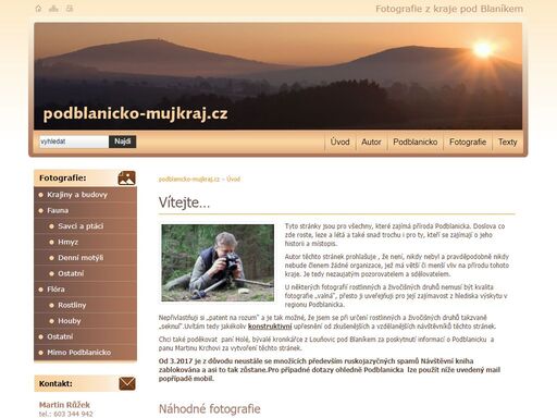 www.podblanicko-mujkraj.cz