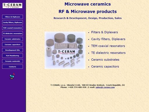 frequency filters, microwave ceramics, coaxial resonators, te dielectric resonators, ceramic substrates, filter, filters, diplexer, duplexer, resonator, resonators, microwave, ceramic, ceramics, substrate, substrates, capacitor, dielectric, dielectrics, coaxial, te, tem, radio, frequency, band-pass, band-stop, notch, low-pass, research, development, production, manufacture, band, pass