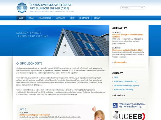 československá společnost pro sluneční energii : sluneční energie - energie pro všechny 
