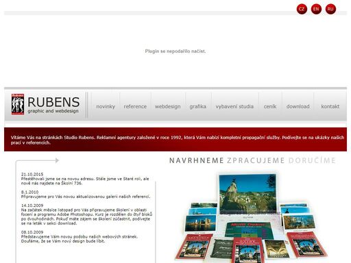 studio rubens grafika webdesign design tiskoviny osvit reklamni agentura a graficke studio