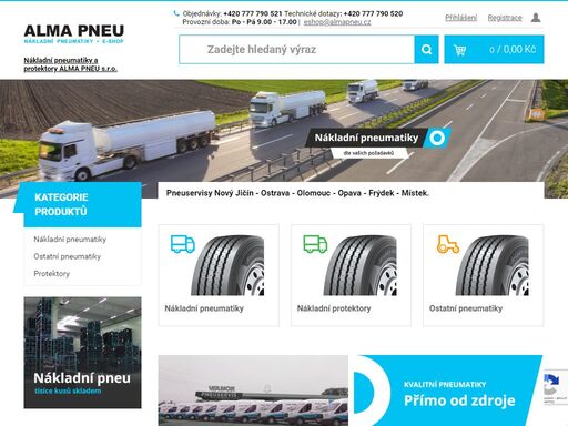 specializovaný e-shop na nové nákladní pneumatiky a kvalitní nákladní protektory. stavební pneumatiky, pneumatiky pro traktory, autobusové pneu a další pneumatiky velkých rozměrů.
