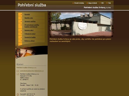 www.pohrebnisluzbasvitavy.cz