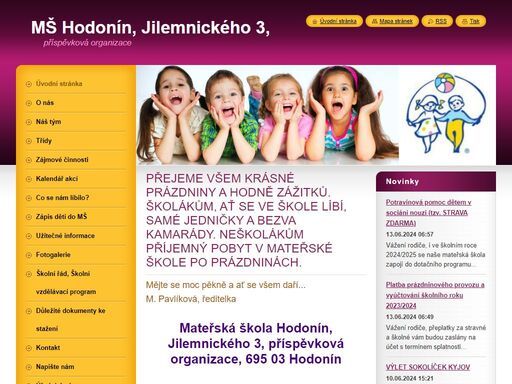 www.skolkajilemnickeho.cz