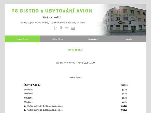 www.restaurace-avion.cz