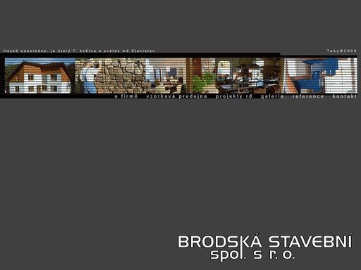 oficiální webové stránky firmy brodská stavební, spol. s r.o.