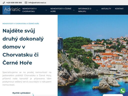 prodej apartmánů, vil a pozemků v chorvatsku za skvělou cenu. vynikající lokace blízko moře a výhodná investice do nemovitostí. kontakt na tel:+420608056566 nebo e-mail: siroky@adriaticreal.cz