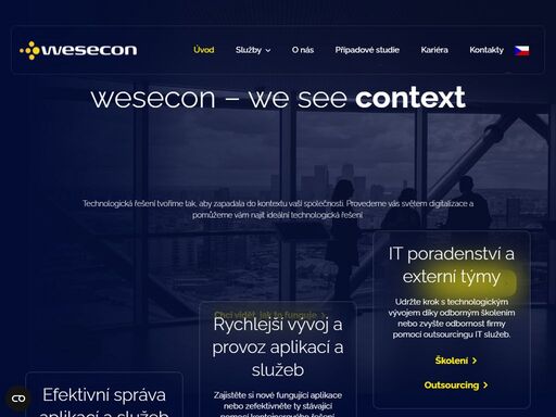 hledáte stabilního a pokrokového partnera pro tvorbu digitálních řešení a vývoj aplikací? spojte se s odborníky ze společnosti wescon.