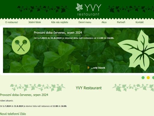 yvy - restaurace s domacím prostředím a pravidelným denním menu v brno - královo pole