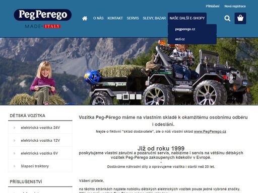 prodej a servis dětských elektrických vozítek peg-pérego