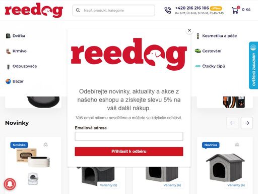 reedog.cz – prémiové chovatelské potřeby pro psy i kočky. přes 8.000 prémiových produktů - krmivo pro psy a kočky, boudy, pelíšky, obojky a tisíce dalších produktů.