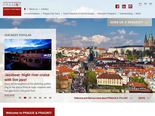 pragint - your friendly, professional partner, advisor and organizer of your stays and tailor-made programs in prague, czech republic and central europe.