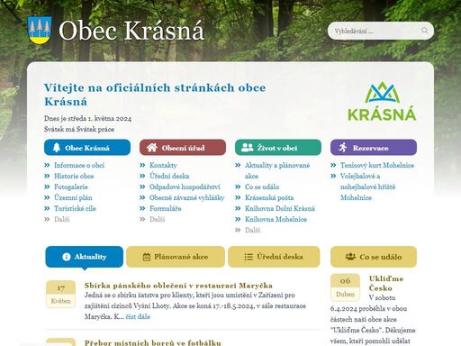 www.obec-krasna.cz