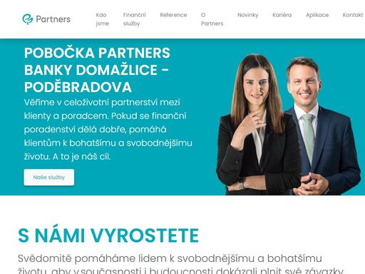 pobočka partners banky domažlice - poděbradova poskytuje nezávislé finanční poradenství a osobní finanční plánování. finanční poradce vám pomůže ve sjednání a kalkulaci hypotéky, pojištění nebo investic