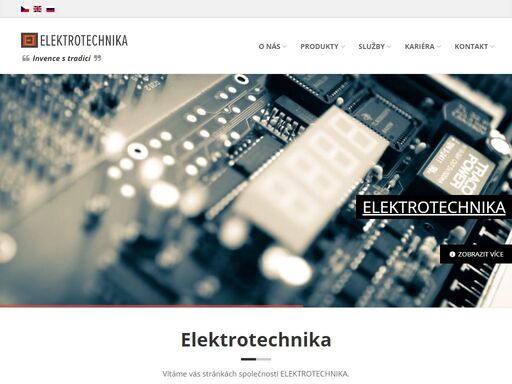 vítáme vás stránkách společnosti elektrotechnika.