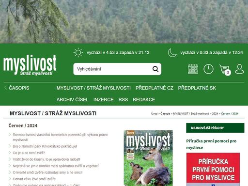 www.myslivost.cz