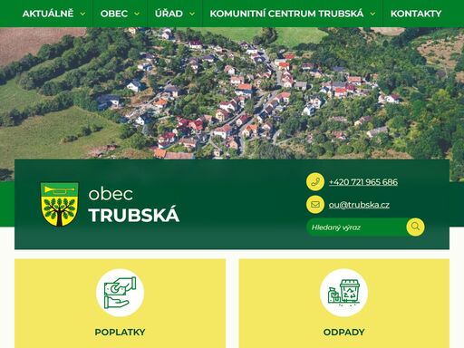 oficiální stránky obce trubská