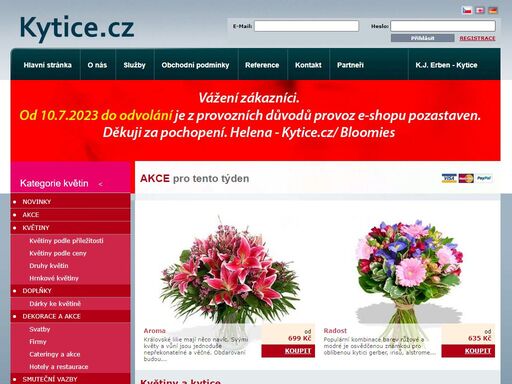 kytice, květiny, kvetiny, prodej květin, rozvoz květin, květiny on-line