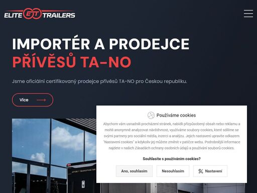 importér a prodejce přívěsů ta-no. jsme oficiální certifikovaný prodejce přívěsů ta-no pro českou republiku.