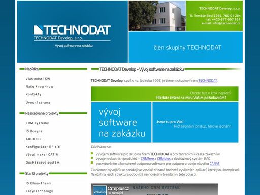 t-develop, divize technodat. vývoj software na zakázku, crm systémy.