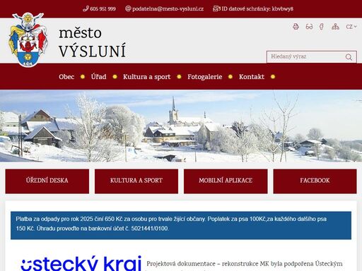 oficiální stránky města výsluní