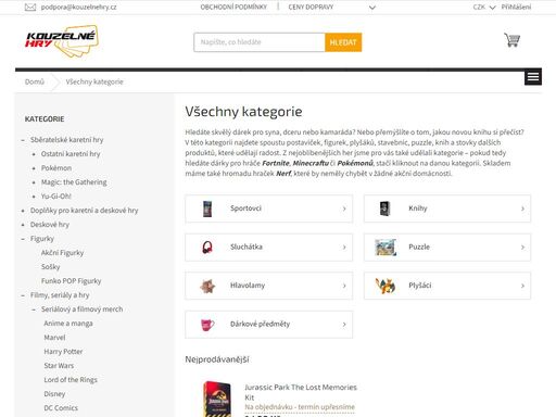 kouzelné hry jsou moderním specializovaným obchodem zaměřeným na prodej karetních a deskových her a doplňkům k nim. vše skladem, rychlé dodání, možnost platit kartou.