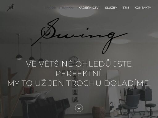 internetové stránky kladenského kosmetického a kadeřnického studia swing