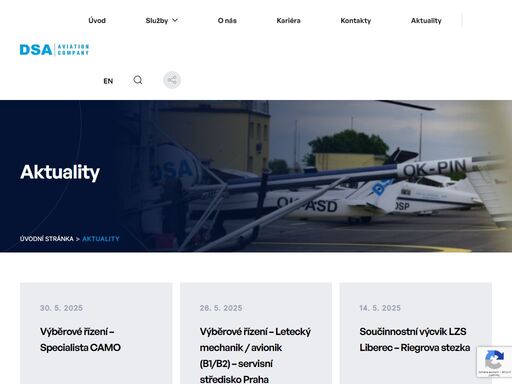 údržba vrtulníků, business jetů i pístových letadel