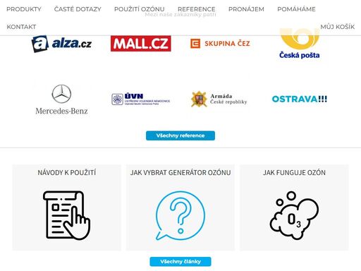 eshop generátory ozónu slouží k dezinfekci a odstraňování bakterií, virů, plísní, formaldehydu, benzenu, zápachu z cigaret, zvířat
