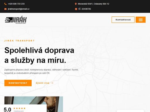 autodoprava, stěhování, kontejnerová doprava a vyklízení v brně. rychle, bezpečně a s osobním přístupem. jirák transport – spolehlivý partner.