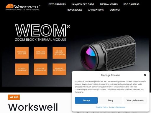 workswell is a european manufacturer specializing in thermal cameras and infrared imaging systems.