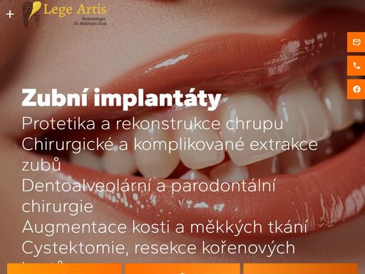 lege artis stomatologie - dr. mykhyalo zhuk - havířov - chirurgie zubů, parodontologie