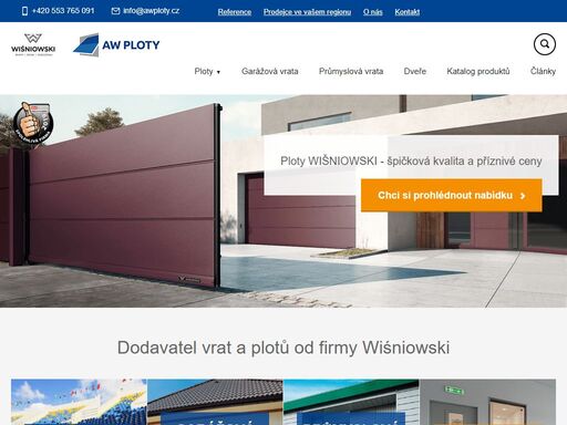 dodáváme kvalitní dveře, vrata, ploty a brány, které zaručí pohodlný vjezd do vašeho obydlí. jsme autorizovaným dovozcem firmy wišniowski. 
